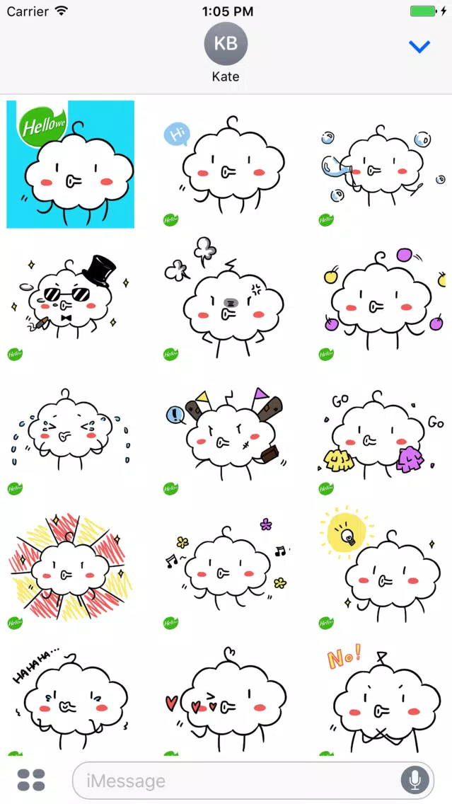 Hellowe Stickers: Funny Cloud Ekran Görüntüleri