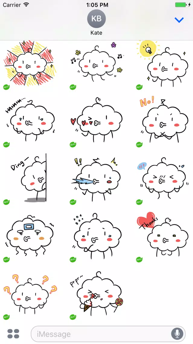 Hellowe Stickers: Funny Cloud Ekran Görüntüleri