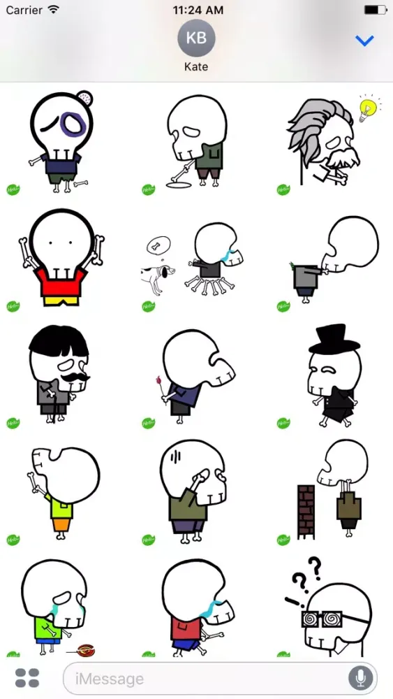Capturas de tela do Hellowe Stickers: Halloween SkeletonKid