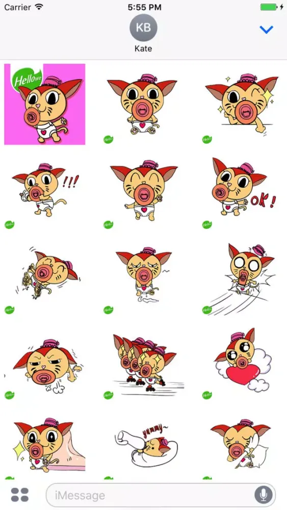 تصاویر Hellowe Stickers: Kitty Cat