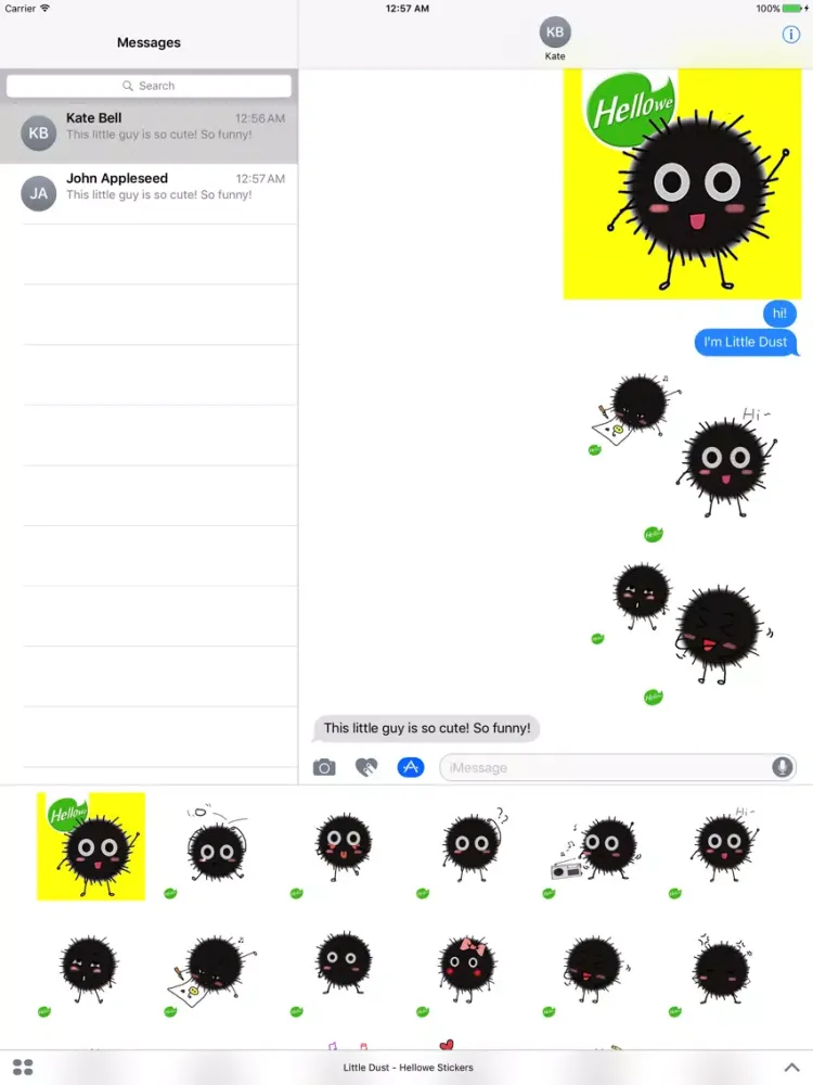 صور Hellowe Stickers: Little Dust iPad 