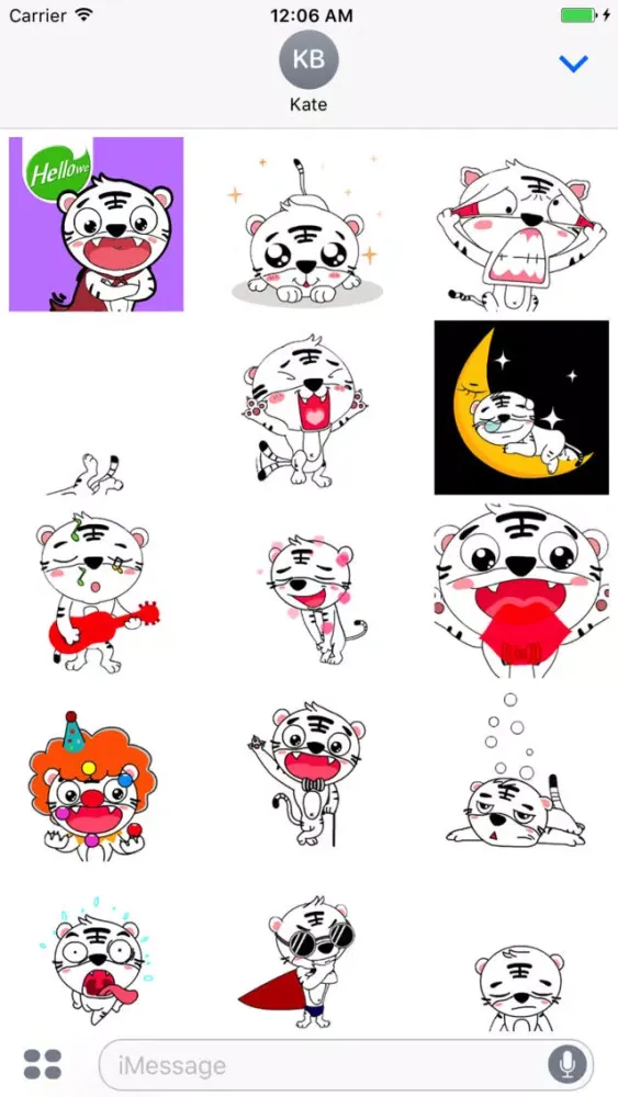 Capturas de pantalla de Hellowe Stickers: Meow tiger baby