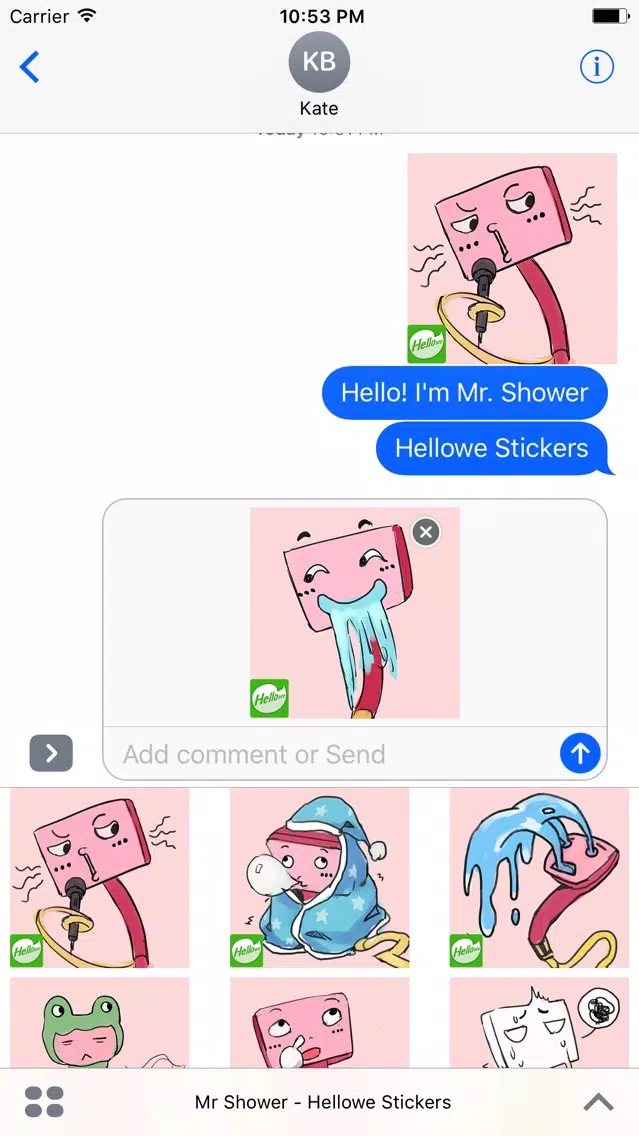 Hellowe Stickers: Mr Shower Ekran Görüntüleri