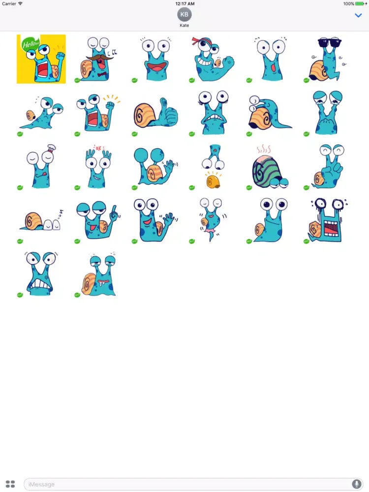 Скриншоты Hellowe Stickers: Mr Snail iPad 