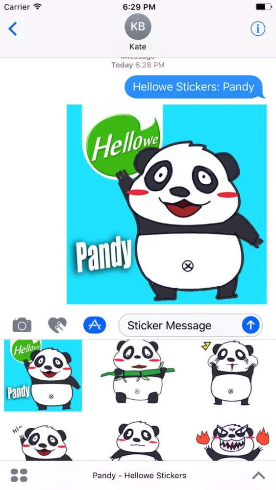 Hellowe Stickers: Pandy應用截圖