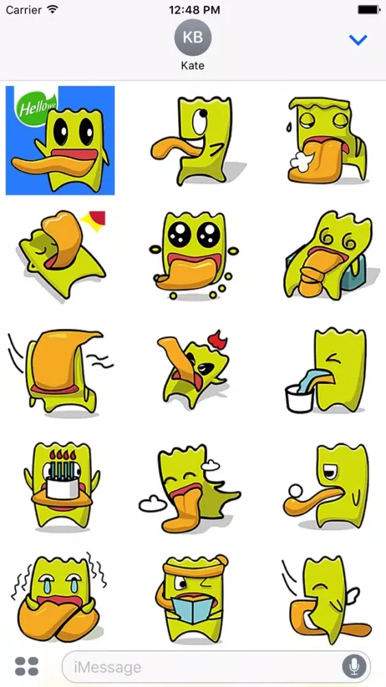 Скриншоты Hellowe Stickers: Tongue baby