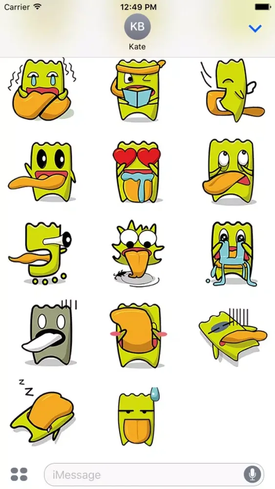 Скриншоты Hellowe Stickers: Tongue baby