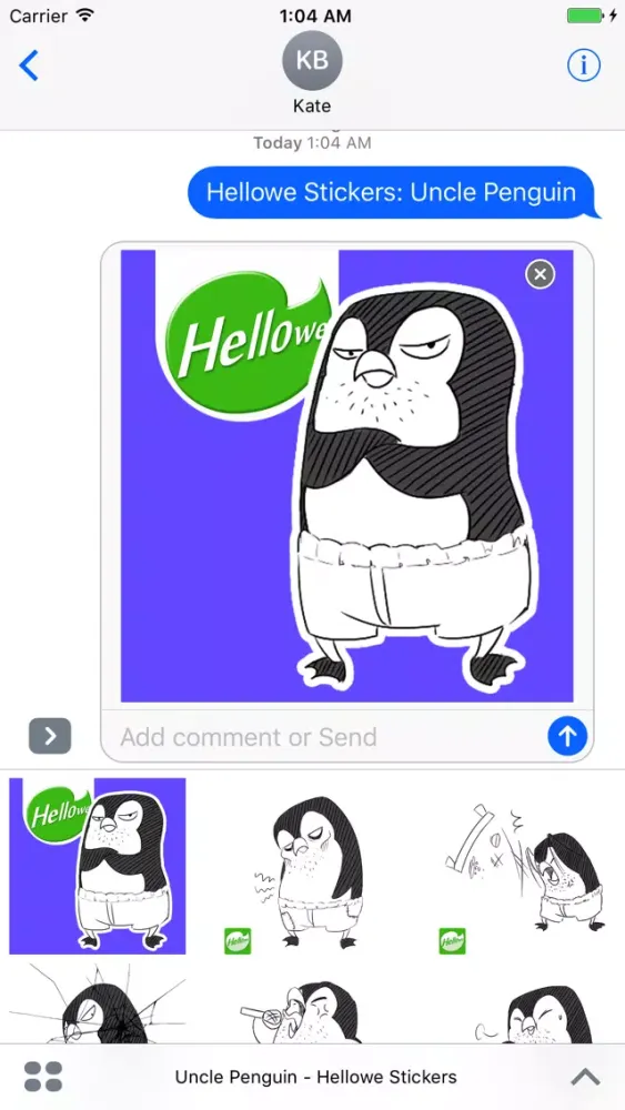 Hellowe Stickers: Uncle Penguin Ekran Görüntüleri
