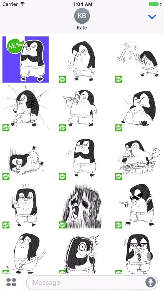 Hellowe Stickers: Uncle Penguin Ekran Görüntüleri