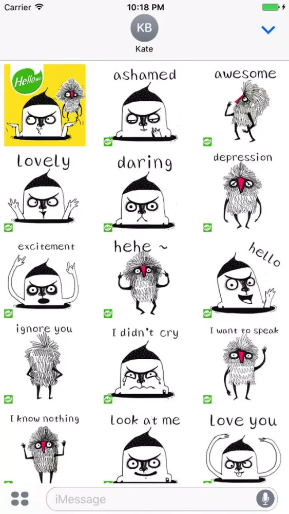 Zrzuty ekranu Hellowe Stickers: Underground man