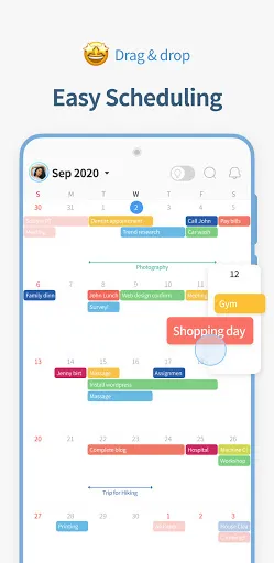 Capturas de pantalla de TimeBlocks -Calendar/Todo/Note
