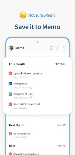 Capturas de pantalla de TimeBlocks -Calendar/Todo/Note