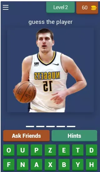 Nba quiz - guess the player سکرین شاٹس