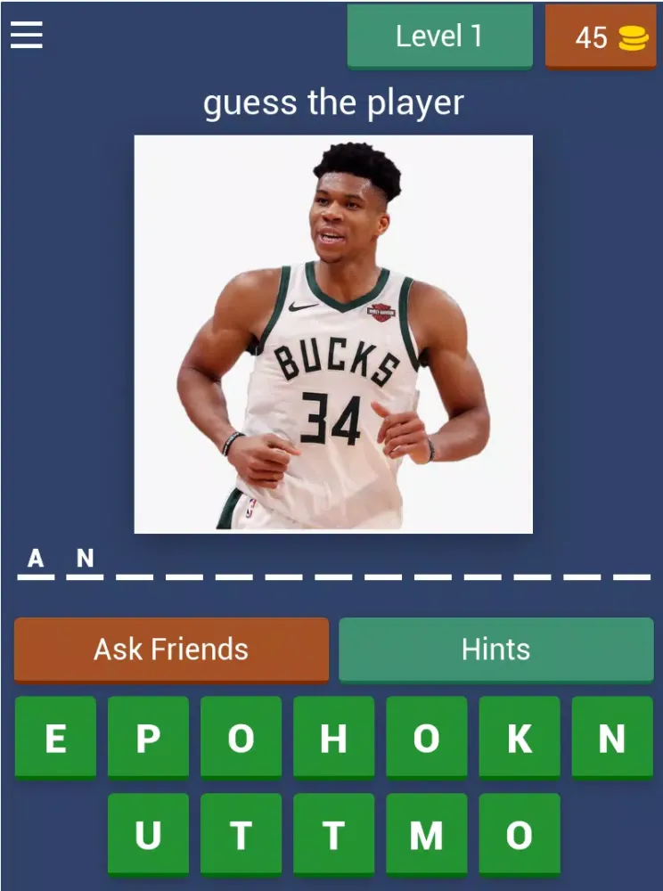 Nba quiz - guess the player سکرین شاٹس