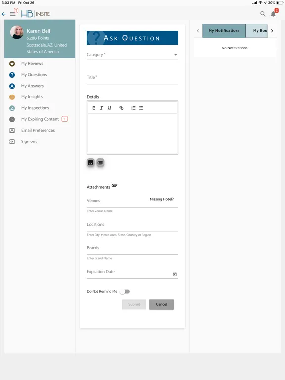 HB InSite iPad  Ekran Görüntüleri
