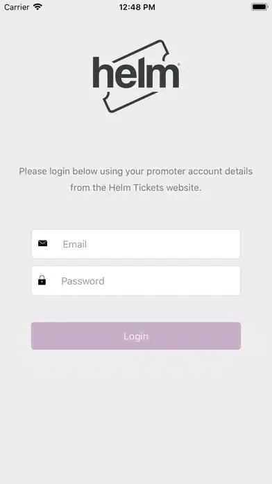Capturas de tela do Helm Tickets