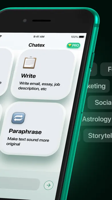 Chatex - AI Chat Bot Assistant سکرین شاٹس