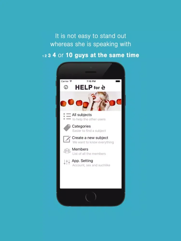 Zrzuty ekranu Help for Gleeden iPad 