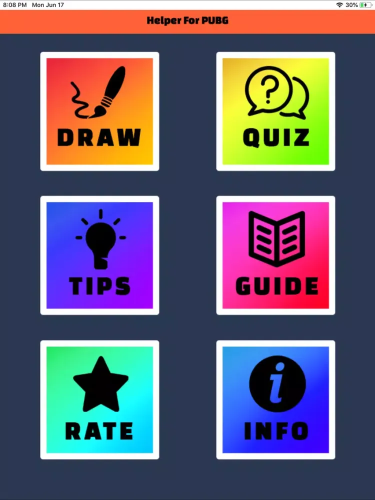 Helper For PUBG : Quiz iPad  Screenshots