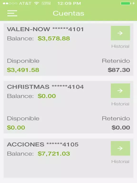 Capturas de pantalla de ISACOOP iPad 