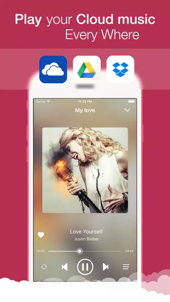 CloudMusic - Music Player for Google Drive, OneDrive, and DropBox 스크린샷