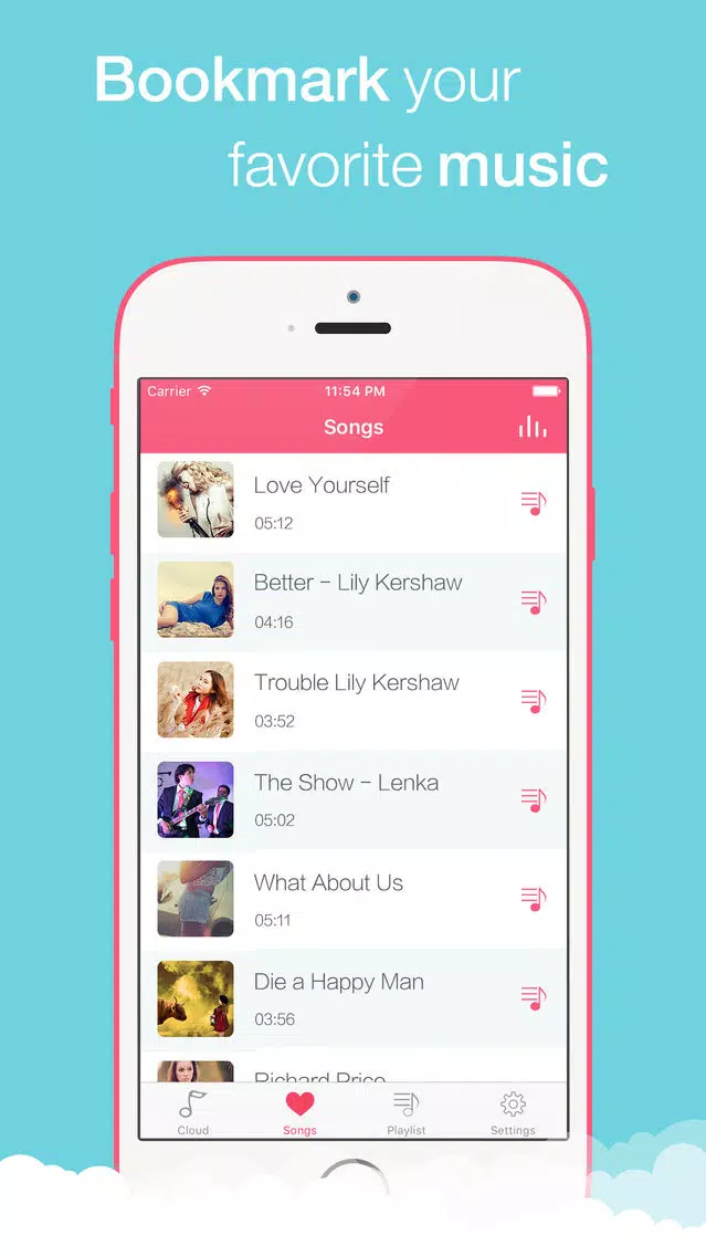 Tangkapan layar CloudMusic - Music Player for Google Drive, OneDrive, and DropBox