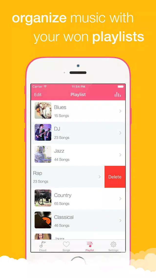 Tangkapan layar CloudMusic - Music Player for Google Drive, OneDrive, and DropBox