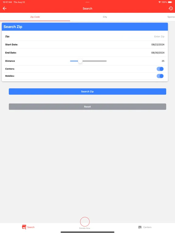 LifeShare Blood Center iPad  स्क्रीनशॉट