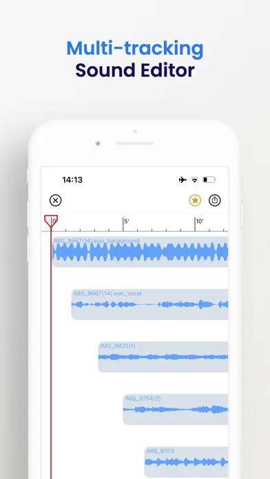Tangkapan skrin TunerLab Audio Editor