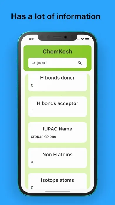 Ảnh chụp màn hình của ChemKosh