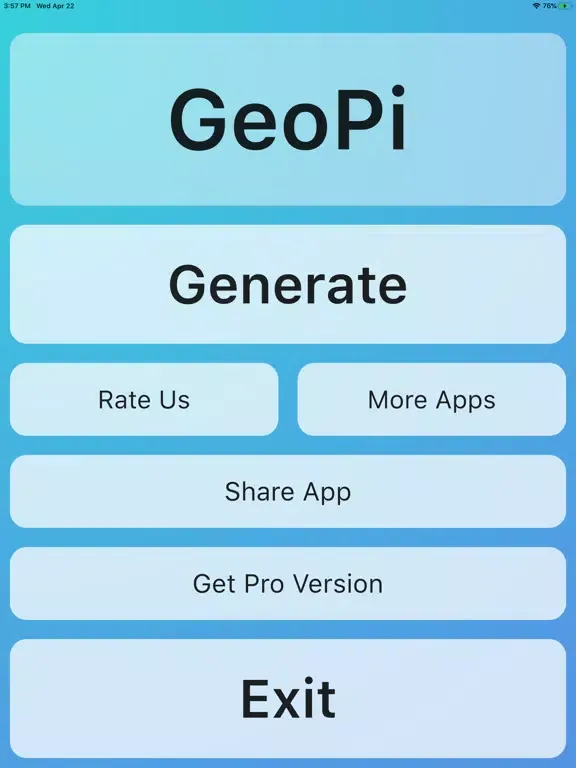 GeoPi iPad  Screenshots
