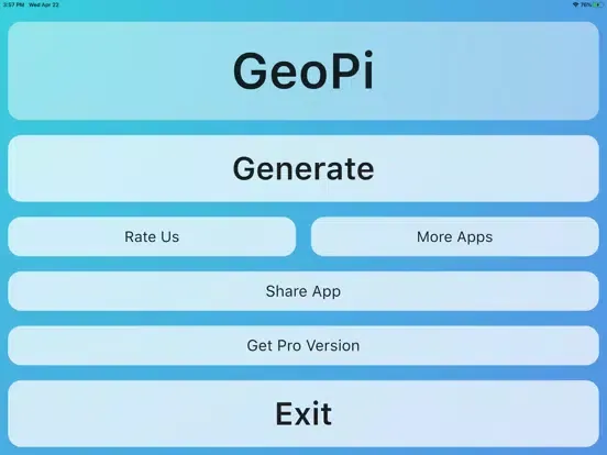 GeoPi iPad  Screenshots