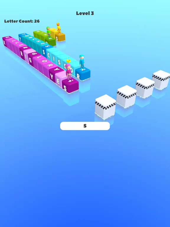 Tangkapan layar Last Letter Run iPad 