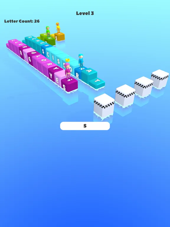 Tangkapan layar Last Letter Run iPad 