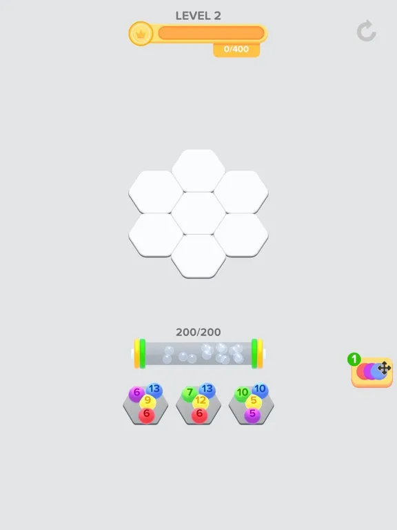 Tangkapan layar Hexa Jellies iPad 