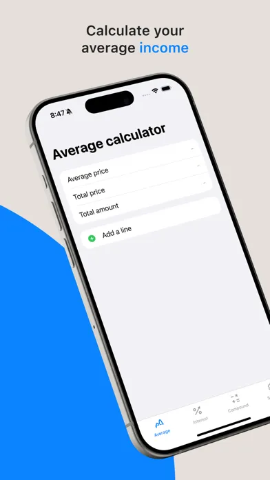 Financial & Percent Calculator Screenshots
