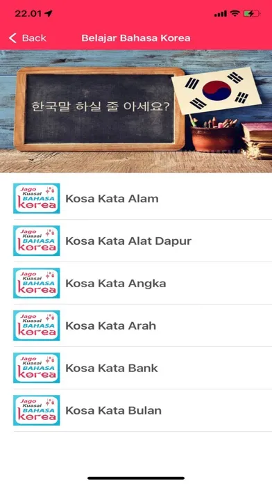 Belajar Bahasa Korea - Pemula应用截图