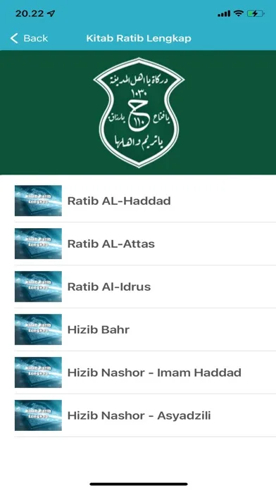 Tangkapan layar Kitab Ratib Lengkap