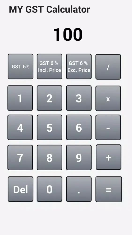 Malaysia (MY) GST Calculator应用截图