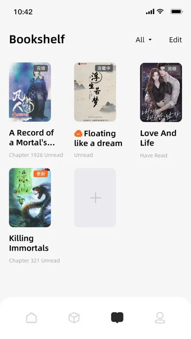 Tangkapan skrin Dodo Novel