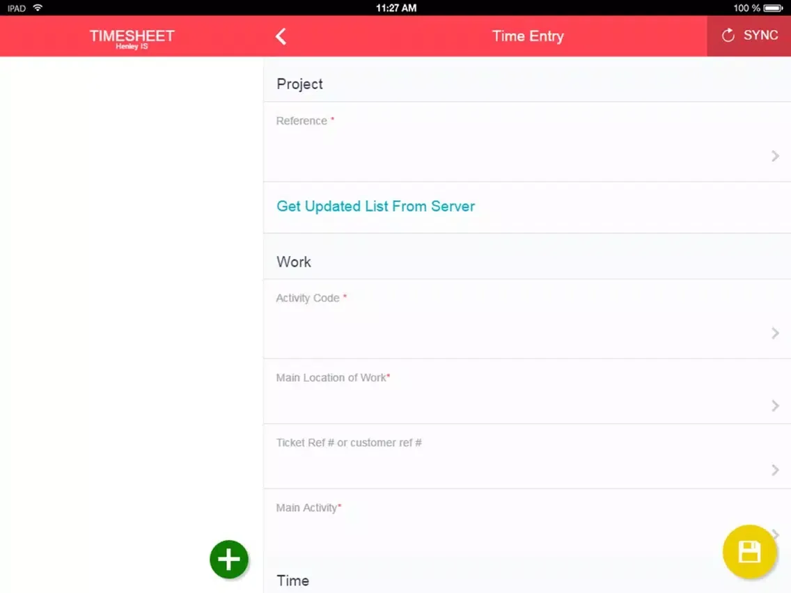 Timesheet by Henley IS iPad  स्क्रीनशॉट