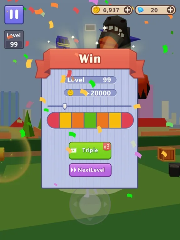 Monster Crash 3D iPad  Screenshots