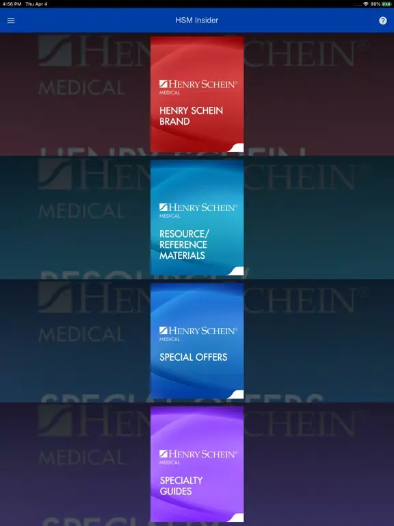 Captures d'écran de Henry Schein Medical Insider iPad 