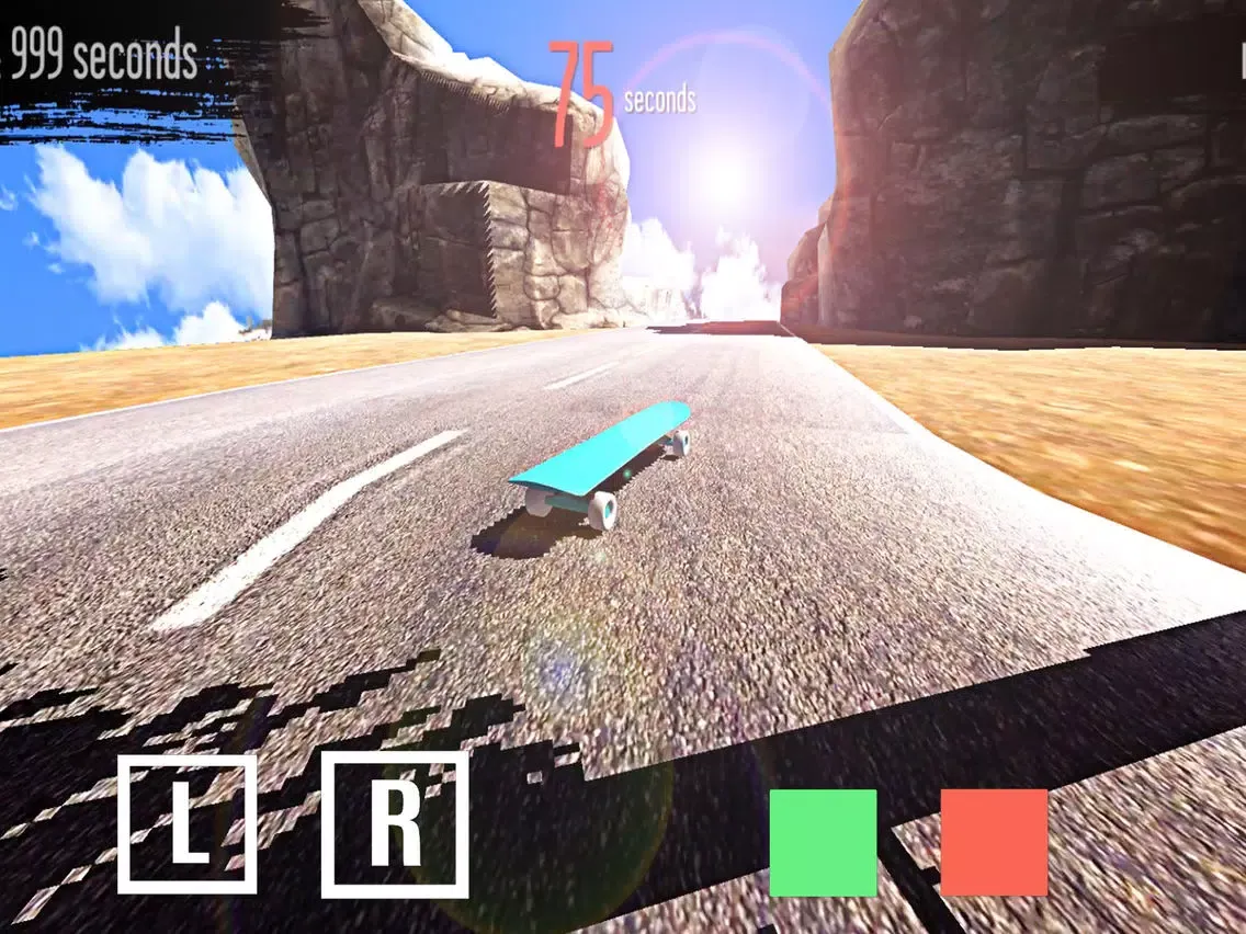 ภาพหน้าจอของ Real Longboard Downhill PRO - Skateboard Game iPad 