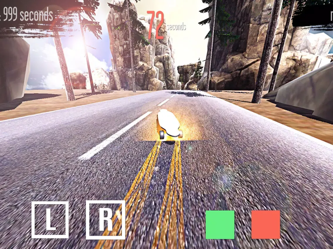 ภาพหน้าจอของ Real Longboard Downhill PRO - Skateboard Game iPad 