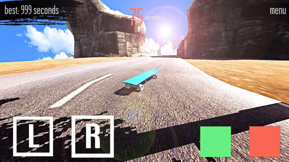 ภาพหน้าจอของ Real Longboard Downhill PRO - Skateboard Game