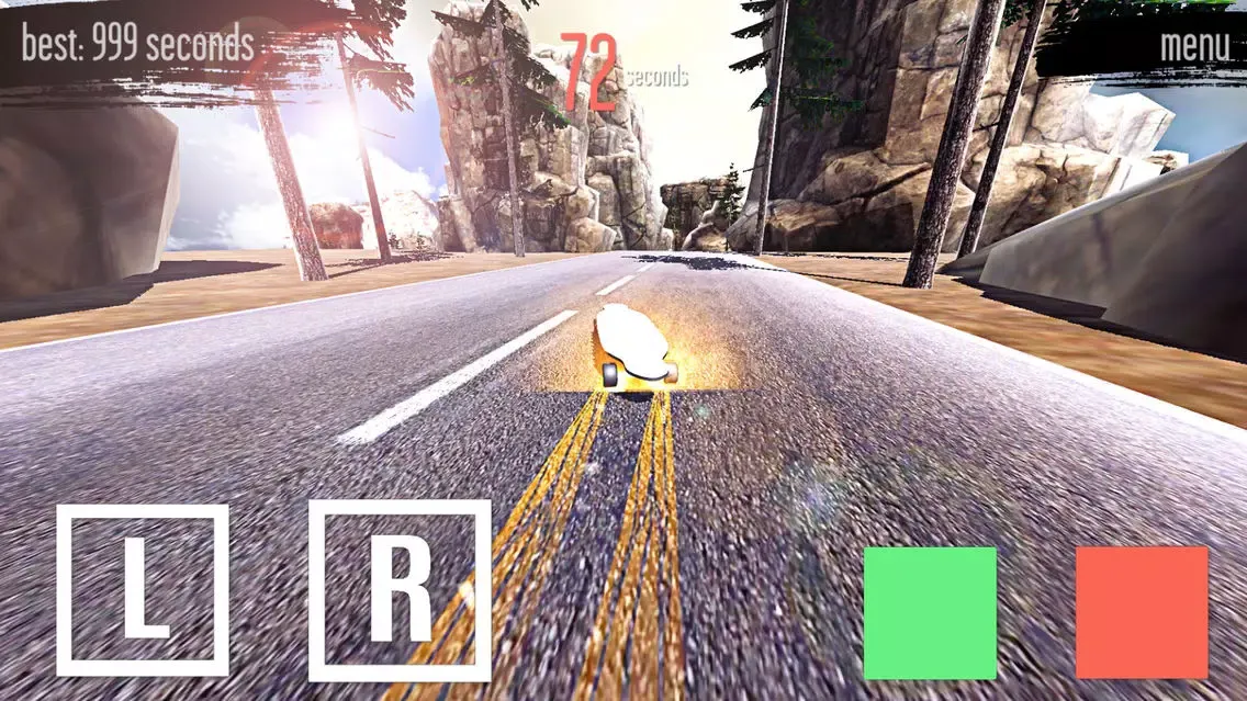 ภาพหน้าจอของ Real Longboard Downhill PRO - Skateboard Game