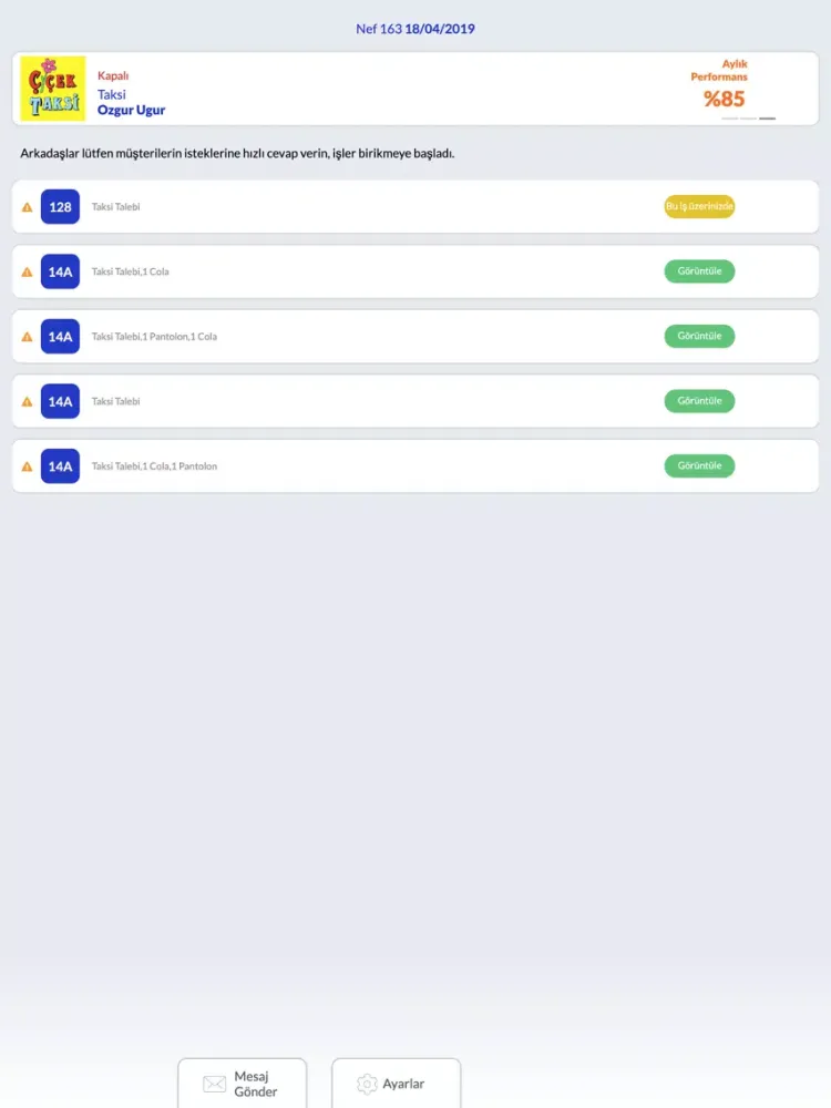 Capturas de tela do Akıllı Tesis iPad 