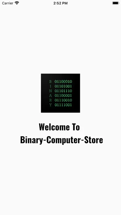 Capturas de tela do BinaryComputerStore