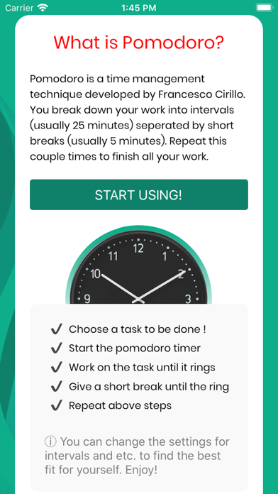 تصاویر Simple Pomodoro Focus Timer